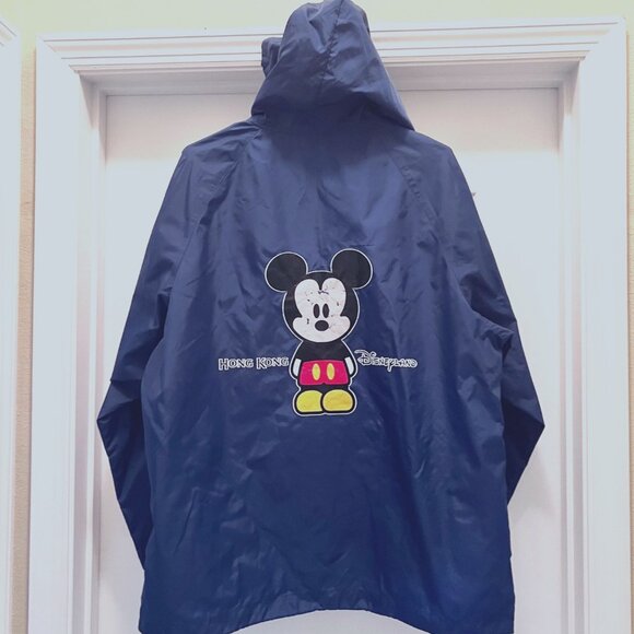Disney Other - Disneyland-Hong Kong Micky Mouse Rain Jacket-Unisex-Pull Over Hooded-Size Large